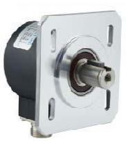 F5815-01 serie 58mm Encoder Incremental de eje sólido con salida de brida con llave